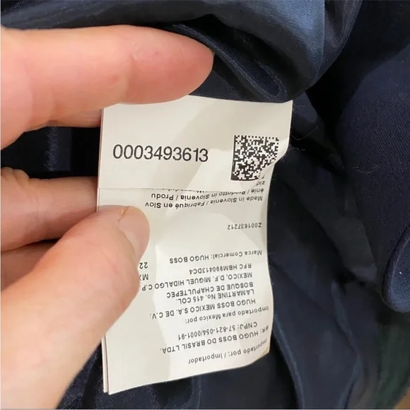 BOSS-Hugo Boss fundamental Wool navy suit blazer